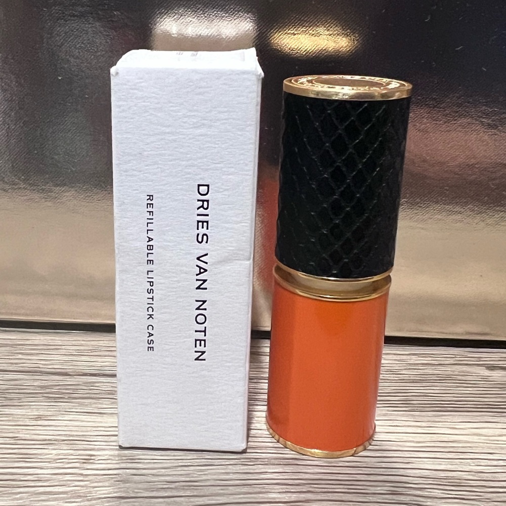Dries Van Noten Refillable Lipstick Case Clockwork Leather BNIB
